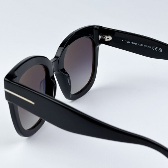 Tom Ford FT0613/S 01D BEATRIX-02 BRAND NEW Sunglasses Black Polarized Women - Picture 9 of 11